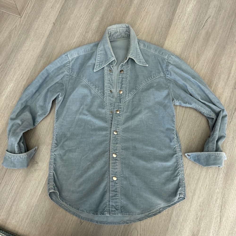 Vintage Courduroy Shirt Powder Blue
